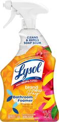 LYSOL Bathroom Cleaner Spray, Foaming Cleaner for Bathrooms, Showers, and Tubs, Mango & Hibiscus Scent, 32oz