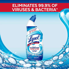 Lysol Toilet Bowl Cleaner Gel, For Cleaning and Disinfecting, Bleach Free, Ocean Fresh Scent, 24oz (Pack of 2)