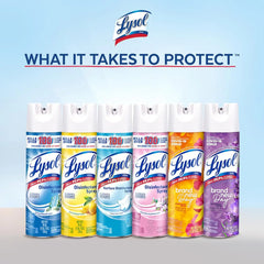 Lysol Disinfectant Spray, Household Cleaning Supplies, Disinfecting Multi-Purpose Room Spray, Antibacterial Sanitizer, Deodorizer, Kills Hantavirus, Lavender & Cotton Blossom, 19 Fl Oz (Pack of 2)