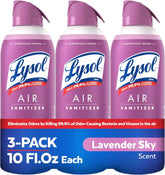 Lysol Air Sanitizer with Bacterial Odor Eliminator for Home & Office, Air Freshener Alternative, Simple Fresh Scent, 10 oz (Pack of 3)