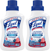 Lysol Disinfectant Laundry Sanitizer & Scent Booster, Detergent Additive, Color Safe Bleach Alternative, Odor Eliminator, Kills Bacteria & Viruses, Crisp Linen Scent, 41 Fl Oz Liquid (Pack of 2)