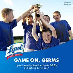 Lysol Laundry Sanitizer Additive, Bacteria-Causing Laundry Odor Eliminator, Detergent Additive, Crisp Linen, 90oz