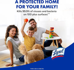 Lysol Disinfectant Spray, Household Cleaning Supplies, Disinfecting Multi-Purpose Room Spray, Antibacterial Sanitizer, Deodorizer, Kills Hantavirus, Crisp Linen + Mango & Hibiscus, 19 Fl Oz, 3-Pack