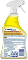 Lysol All Purpose Cleaner Spray, Multi-Purpose Disinfecting Spray, Kitchen & Bathroom Cleaner, Lemon Breeze Scent, 32 Fl Oz (Pack of 4)
